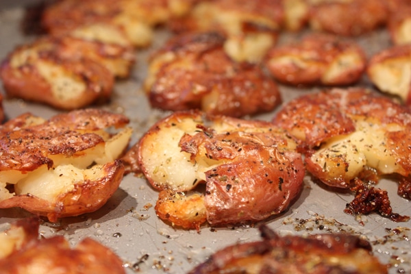 Ridiculously Crispy Smashed Potatoes