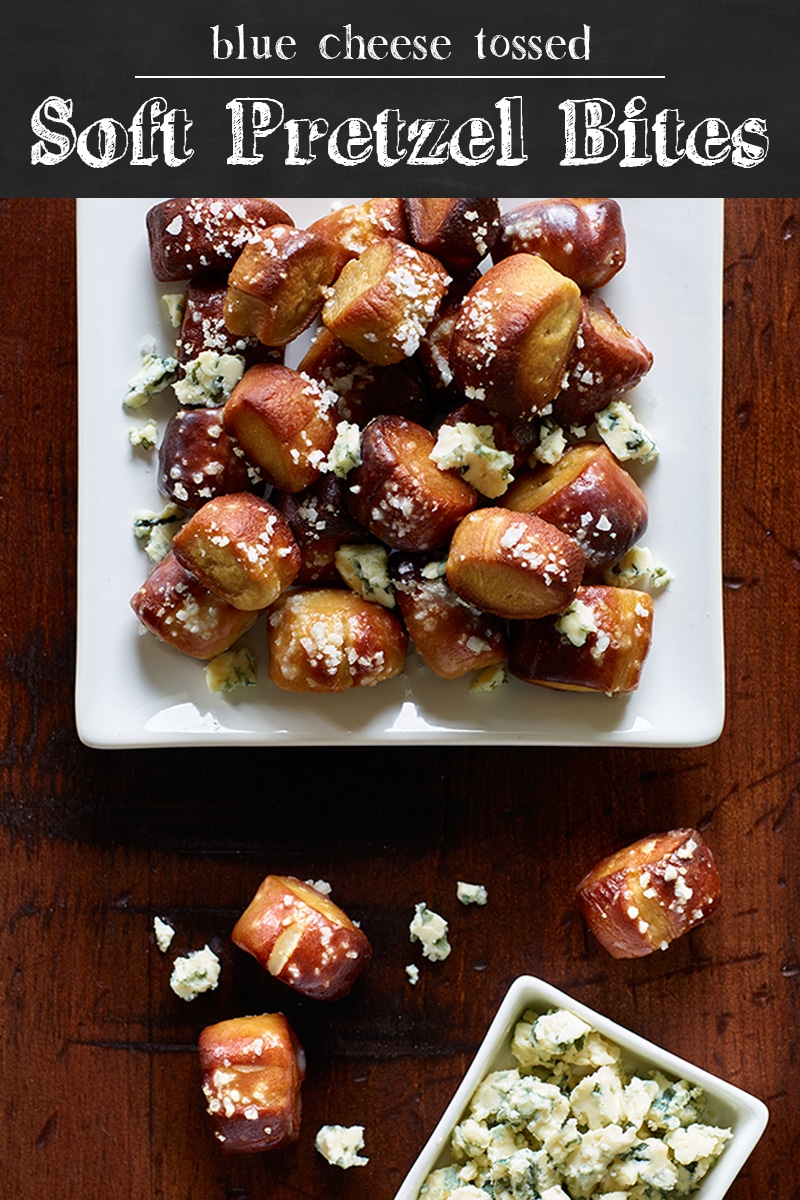 Blue Cheese Tossed Pretzel Bites