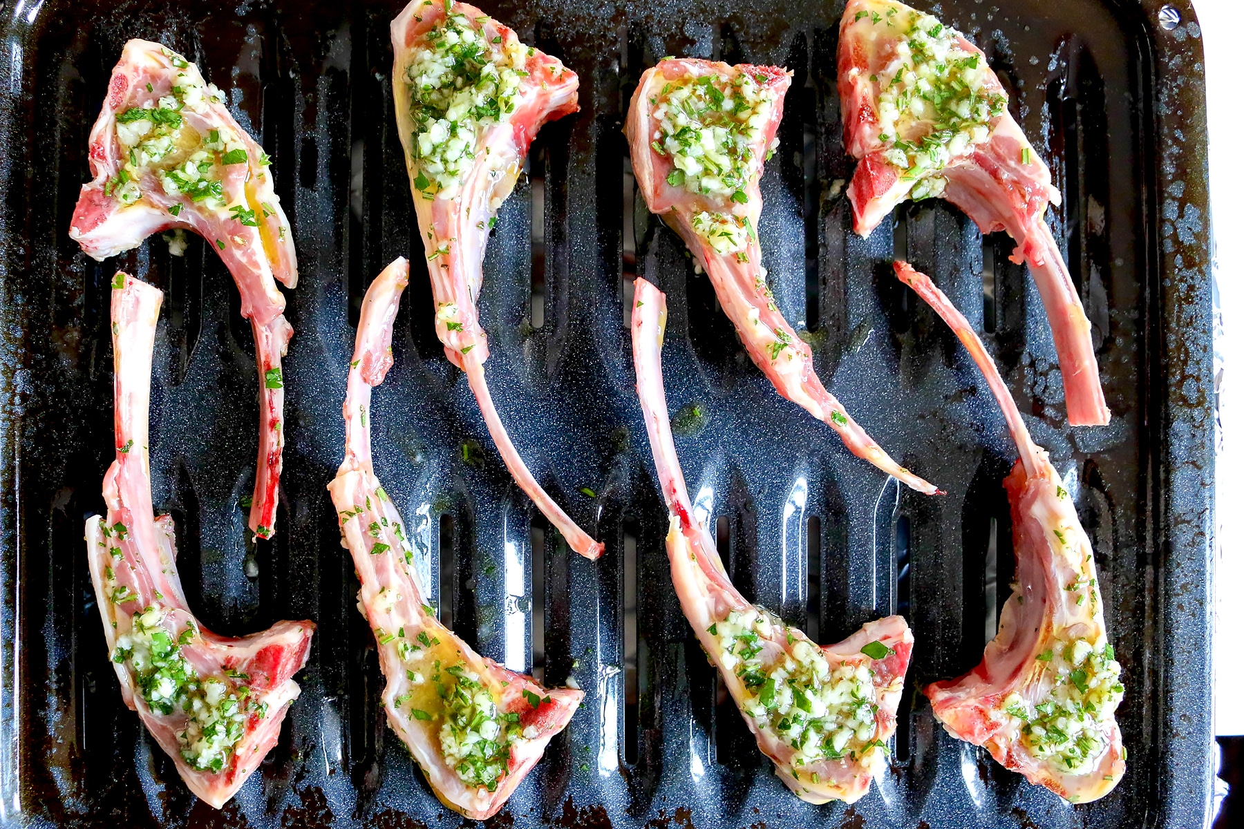 Herb and Garlic Lamb Chop Pops