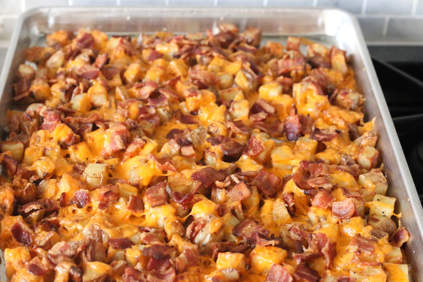 Roasted Potatoes with Bacon and Cheese
