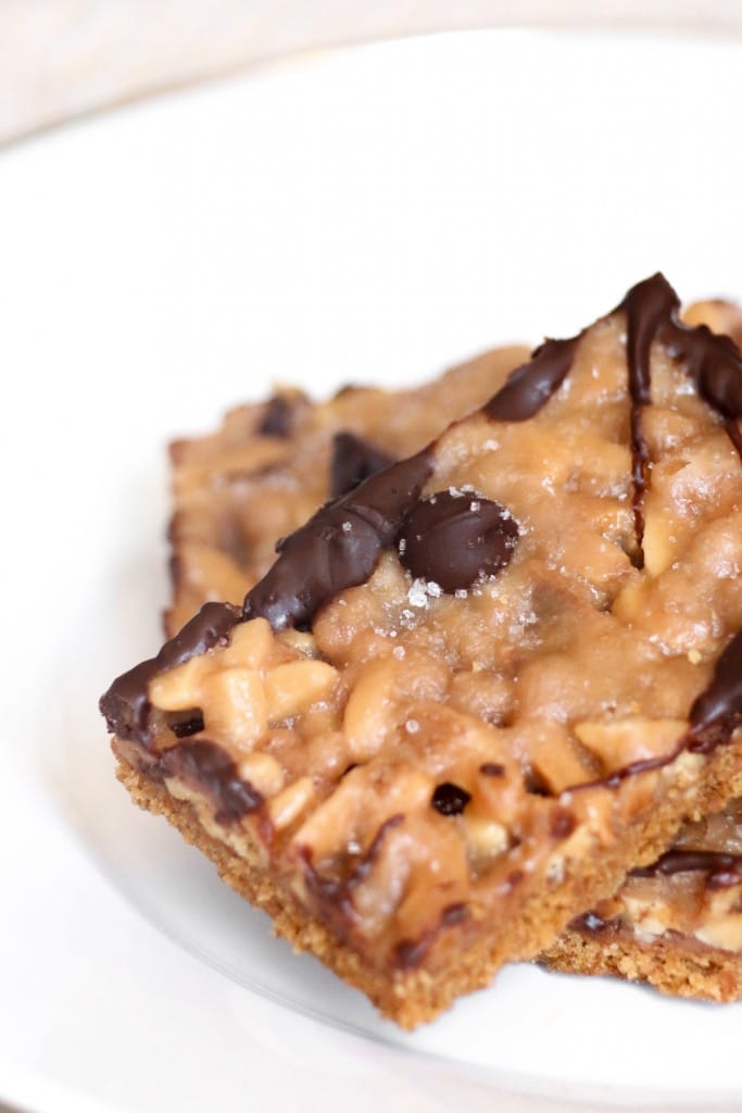 Salted Almond Toffee Squares