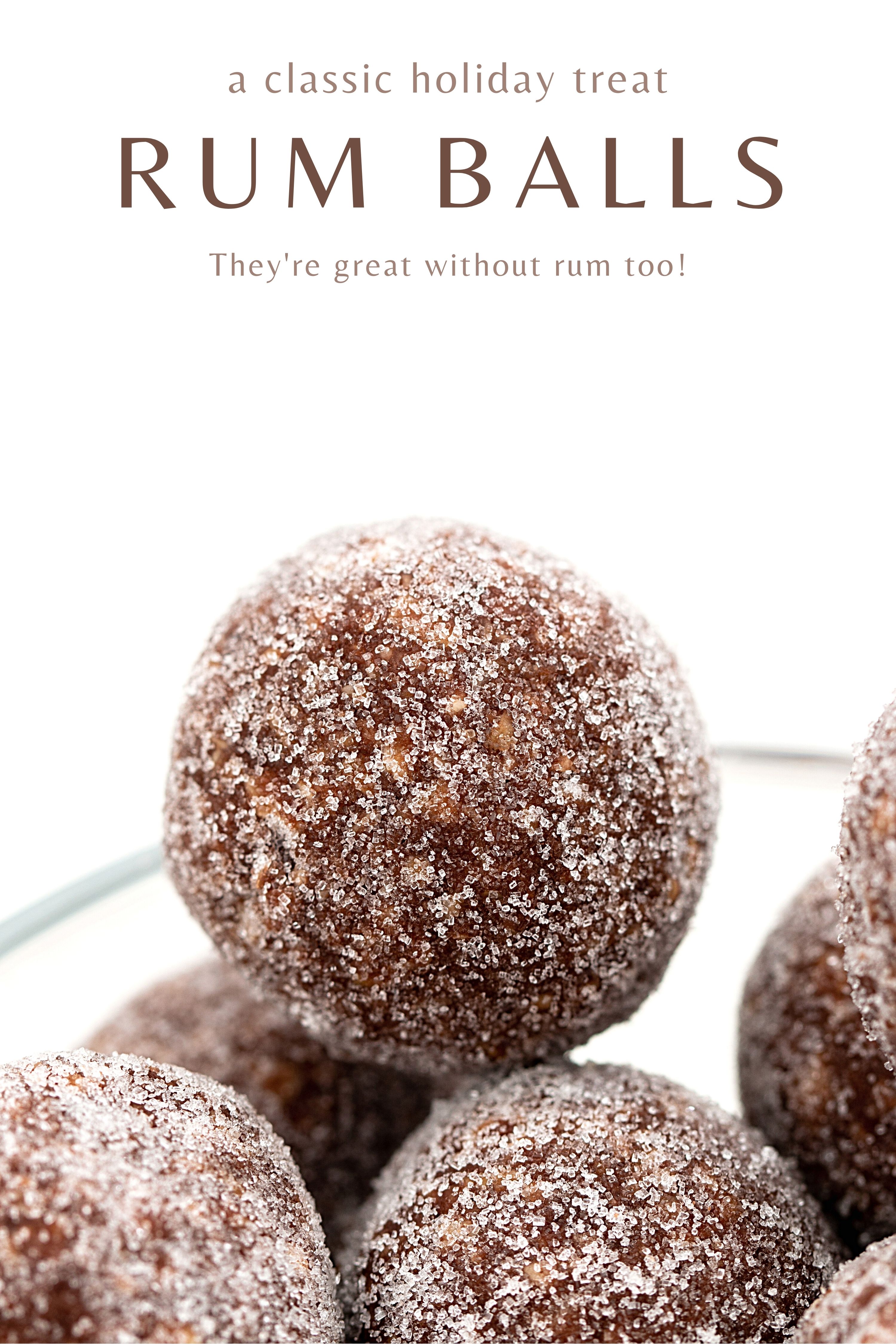 Rum Balls super easy no bake holiday treat Kitchen Trials